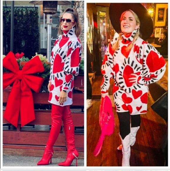 Farm Rio Hearts Sweaterdress - Picture 2 of 6